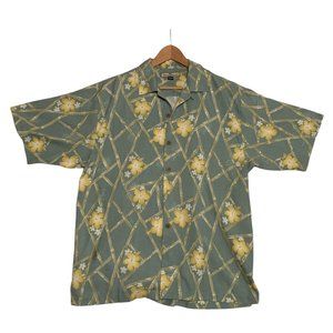 Tommy Bahama Silk Button Down Hawaiian Shirt